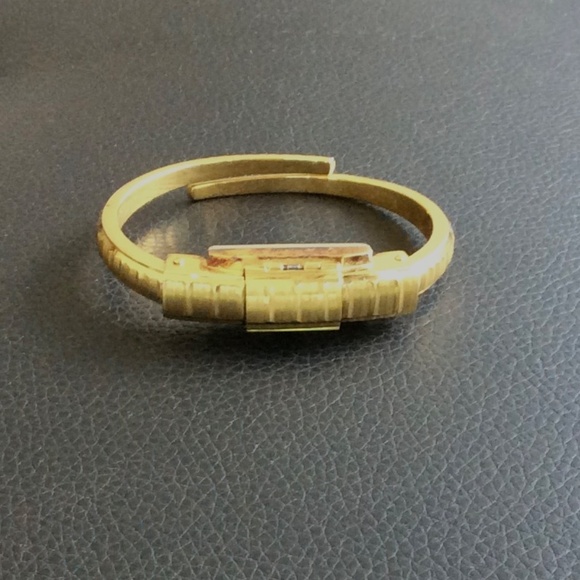 RARE Mid-Century Silvana Wind-Up Bracelet Cuff Wristwatch w/Hinged Cover - Picture 2 of 9
